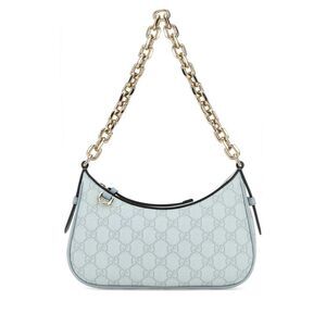 Gucci Women Printed Canvas Gg Emblem Shoulder Bag